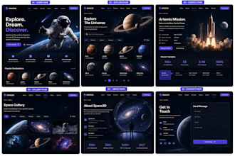 design a premium 3d website with immersive animations