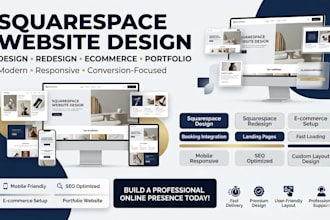 create squarespace website design redesign squarespace website development