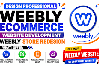 build weebly ecommerce website development redesign weebly landing page design