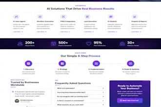design a modern ai agency, automation website in wordpress