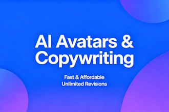 ai avatars and write professional copy for you