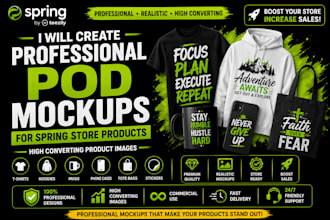 create realistic pod mockups that boost spring sales