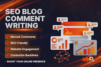 write manual SEO blog comments and website comments