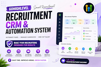 build gohighlevel recruitment CRM, recruitment web, candidate automation system