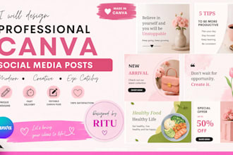design professional canva soical media posts