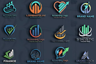 do a finance, management, investment and accounting logo