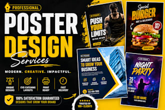 design modern and attractive posters