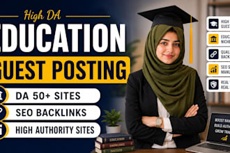 do blog, guest post backlink and link building for education
