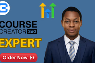 setup course creator 360, funnels,courses, and pipeline automations