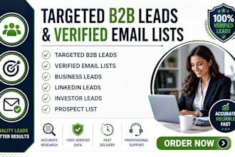 do targeted b2b leads, verified email lists and prospect lists for your business