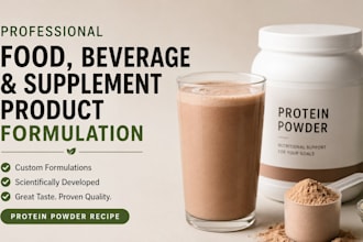 produce food, beverage and supplement product formulation, protein powder recipe