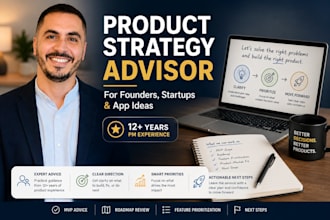 senior product management advisor for startups and apps