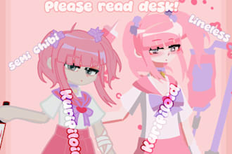 create gacha life 2 character design
