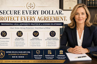 draft a formal debt settlement or repayment agreement