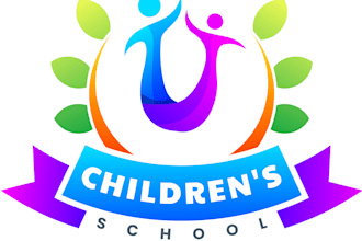 create a fun and colorful logo for children brands