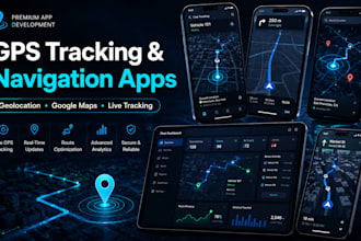 develop geolocation app, gps tracking app, navigation, tracker, google map app