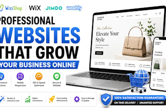 build wizishop website redesign wix jimdo weebly ecommerce website development