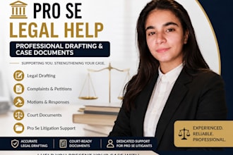assist pro se litigants with legal drafting and court documents