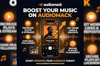 run ads campaign to promote audiomack music promotion nobot