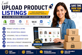 upload product listing via ecwid wordpress shopify woocommerce esty wix