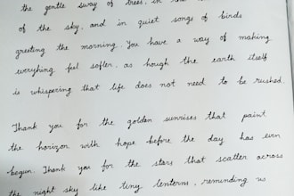 do handwriting and writing paragraphs