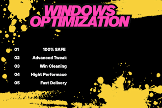 optimization and debload your windows
