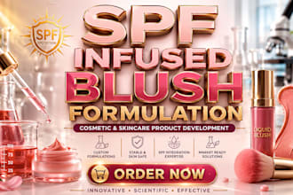 develop spf infused cheek flush and liquid blush formulation