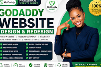 design godaddy website develop godaddy website redesign