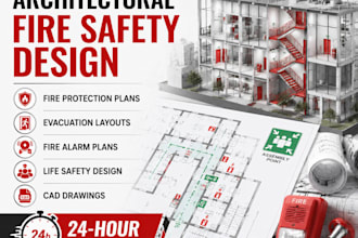 create professional architectural fire safety and fire protection designs