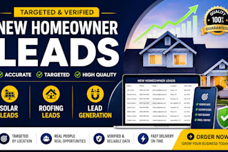 provide targeted new homeowner leads, solar leads, and roofing leads