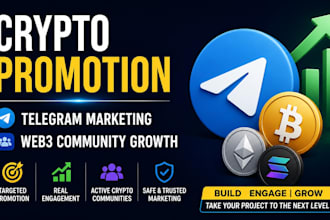 do crypto promotion telegram marketing token promotion web3 community growth