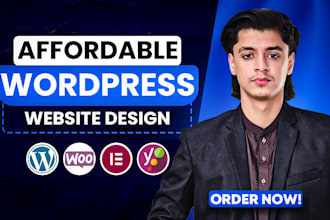design an affordable wordpress website for small business and redesign websites