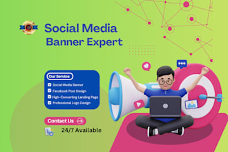 design professional canva templates for facebook posts and web banners