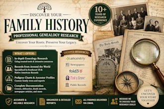 do genealogy research for you