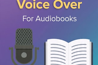 record a warm professional female english voice over for audiobooks in 24hrs