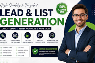 do linkedin lead generation and prospect list building for your business