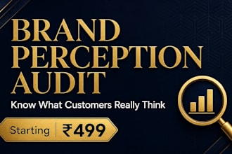 audit your brand perception and tell you what customers really think