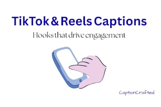 write viral captions for tiktok and reels