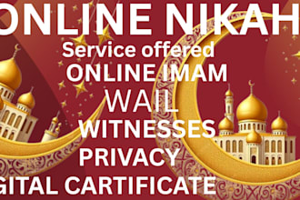 conduct online nikah as qualified imam