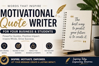 write professional quote for your business and your student