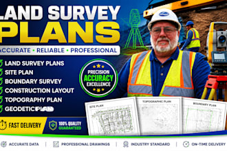land survey plans site plan boundary construction, topography geodetic plan