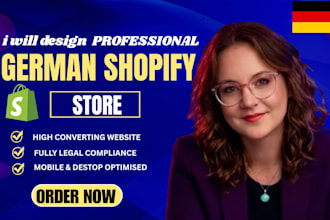 design or redesign your german shopify store website, german dropshipping