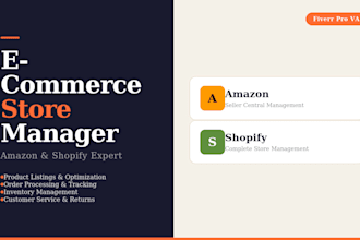 manage your e commerce store on amazon and shopify