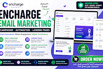 set up ortto manage encharge email marketing campaigns automation landing pages
