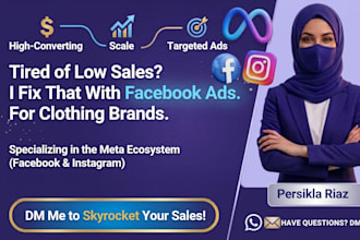 run facebook ads for clothing brand