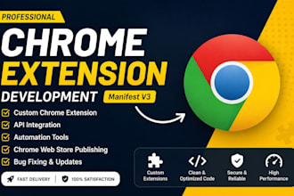 develop chrome extension, browser addon, manifest v3 extension, edge extension