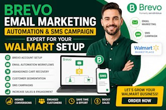 brevo email marketing automation SMS campaign expert for your walmart setup