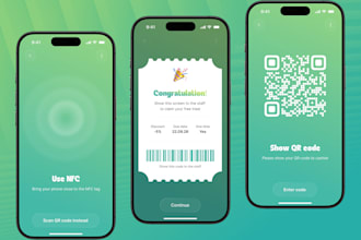 develop nfc digital business card app, nfc app with custom saas solution