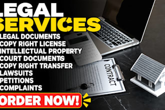 draft an intellectual property agreement, contract, court documents, lawsuits