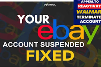 reinstate your walmart deactivated, terminated suspended account